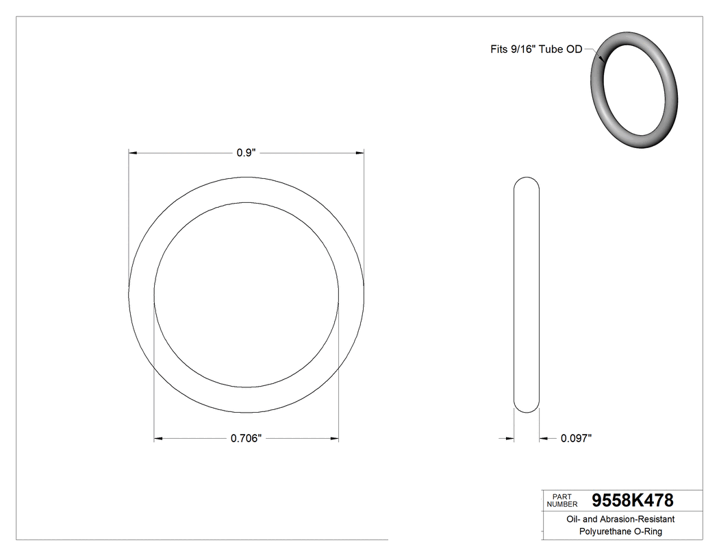 Technical drawing - 9558K478